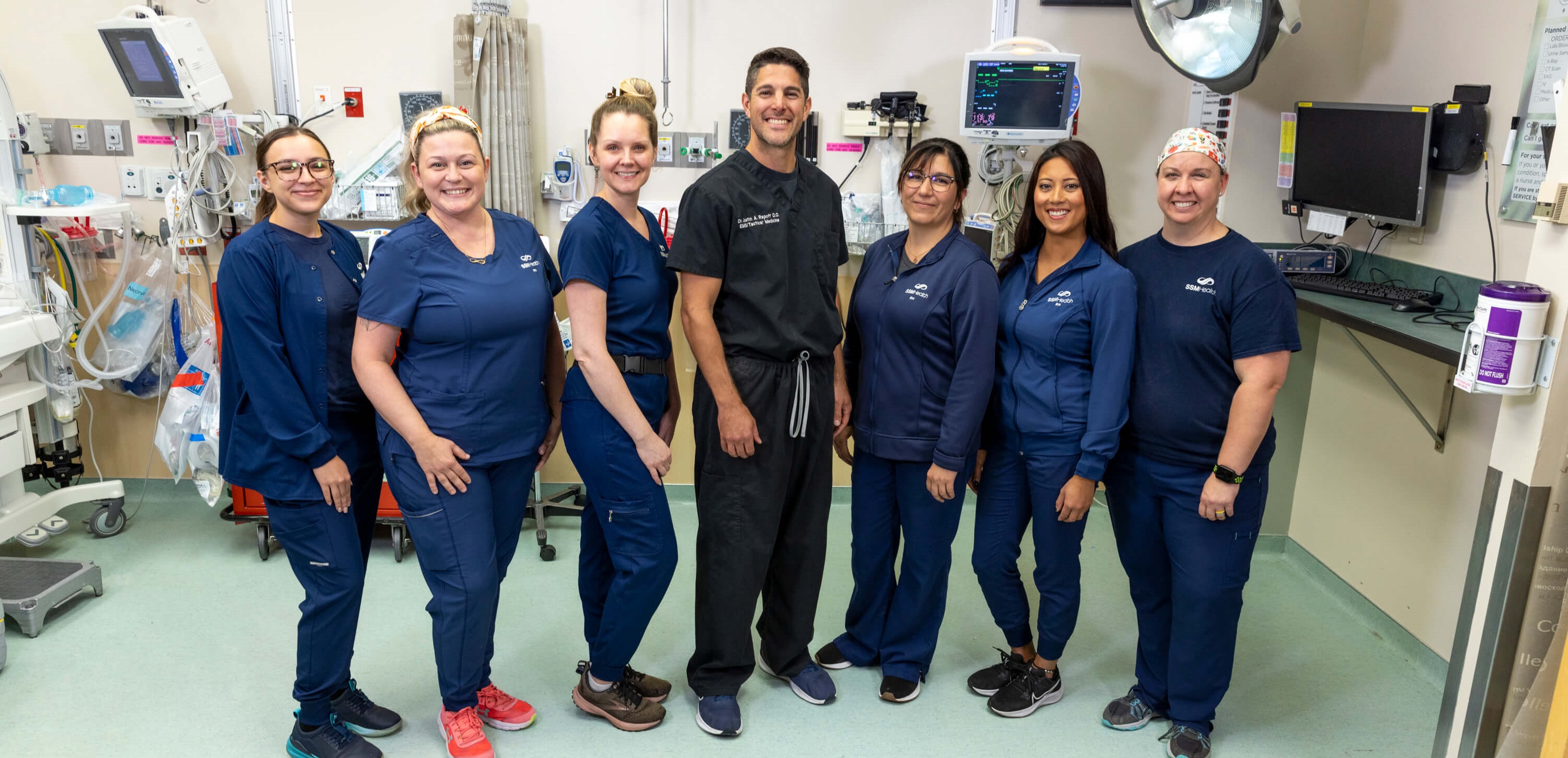 Healthcare professionals providing patient care